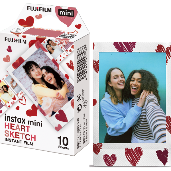 Fujifilm Instax Mini Film Heart for Instax Mini Cameras (10 Pack) - JB Hi-Fi